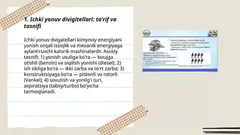 Ichki yonuv divigitellari: taʼrif va tasnifi 3