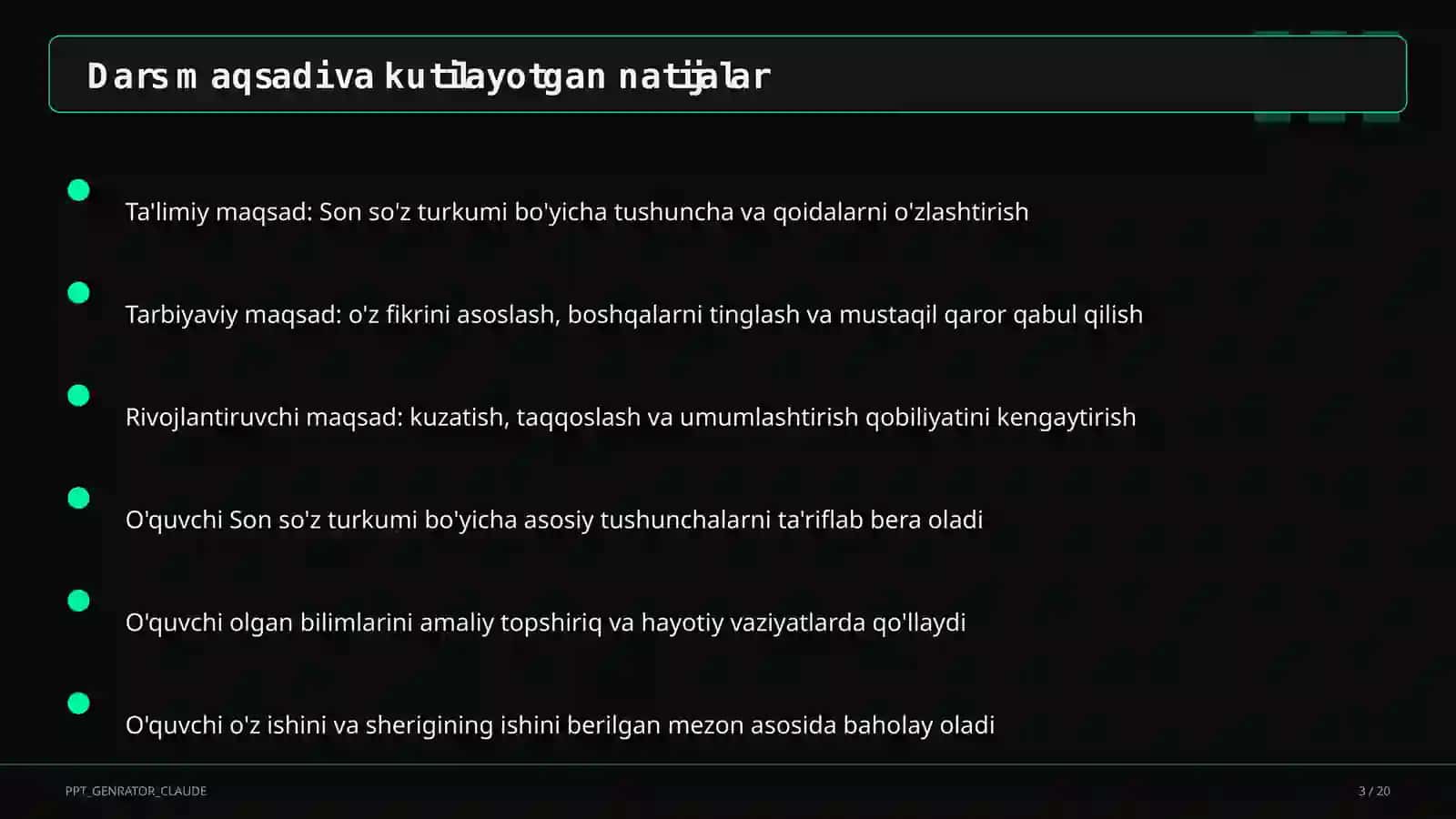 Son so'z turkumi (4-sinf) 3