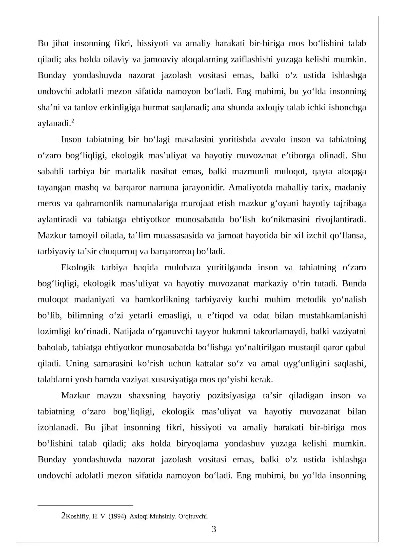 Inson tabiatning bir bo‘lagi 3