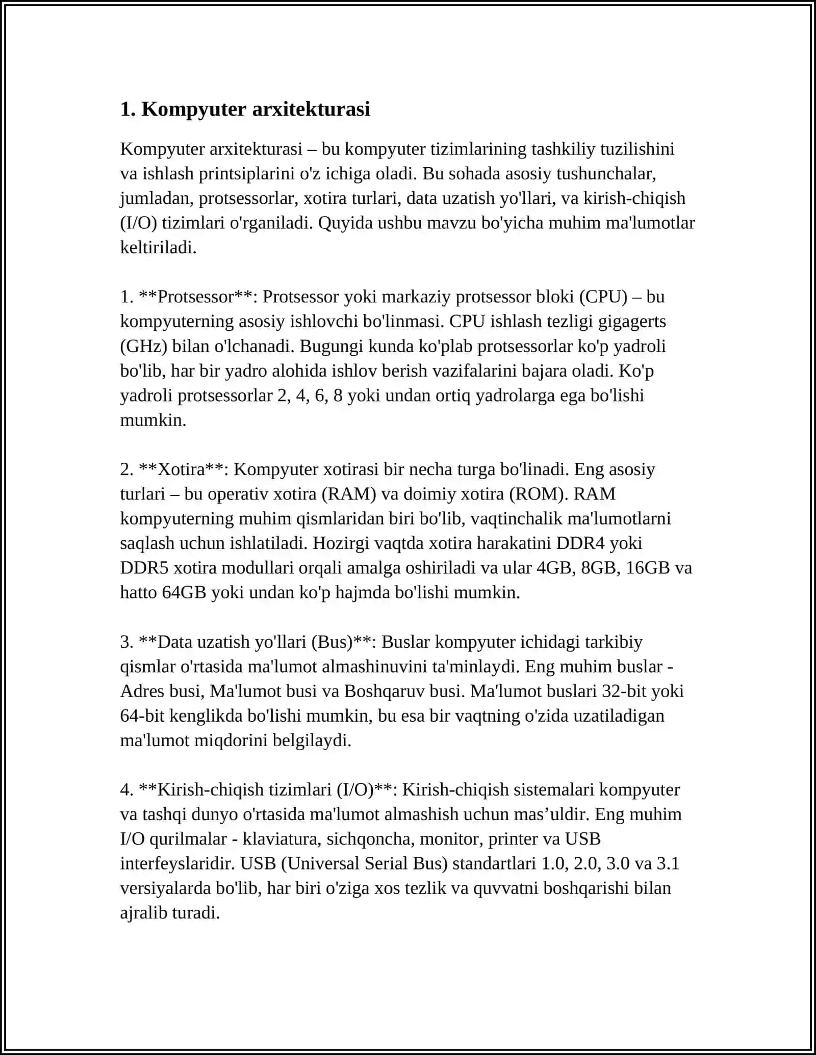 KOMPYUTER TEXNOLOGIYASI HAQIDA UMUMIY TUSHUNCHALAR 3
