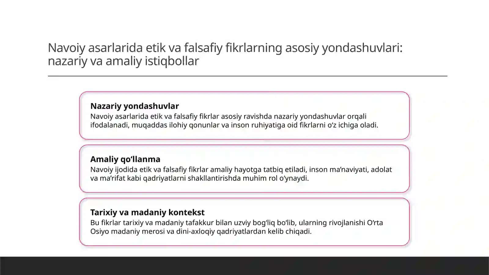 Navoiy asarlarida axloqiy va falsafaviy ĝoyalar 3