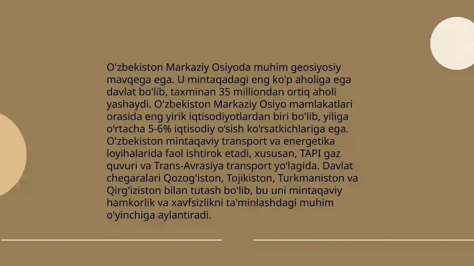 O'zbekistonning gesiyosiy va geoiqtisodiy o'rni 3