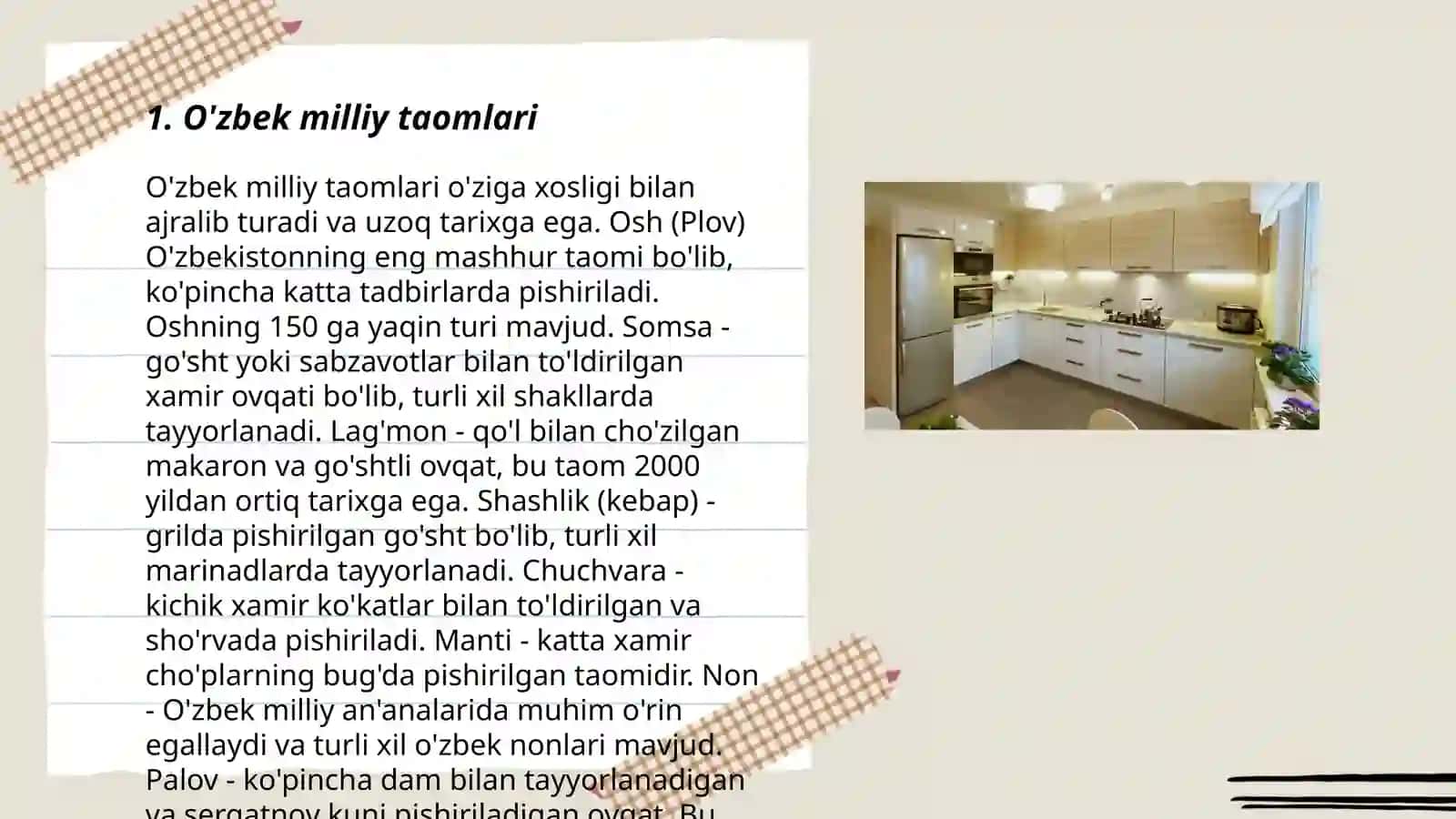 O'zbek milliy taomlari 3