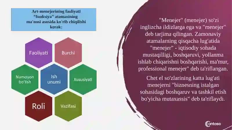 Madaniyat va san'at sohasi marketing va menedjmenti fanidan tayyorlangan taqdimoti 3
