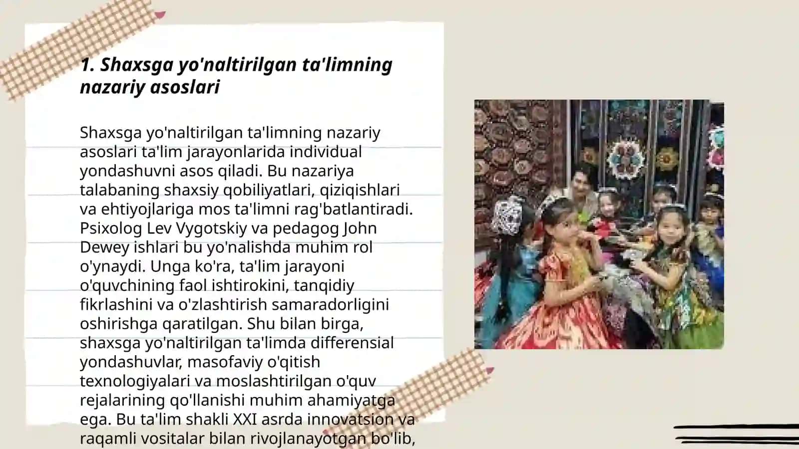 Shaxsga yo'naltirilgan ta'limning nazariy asoslari 3