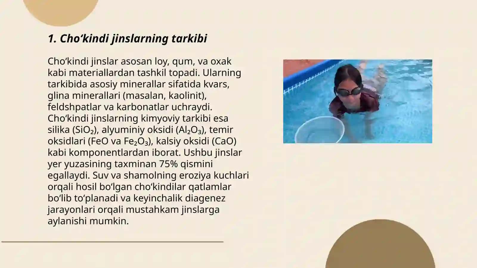 Choʻkindi jinslarga tasnif 3