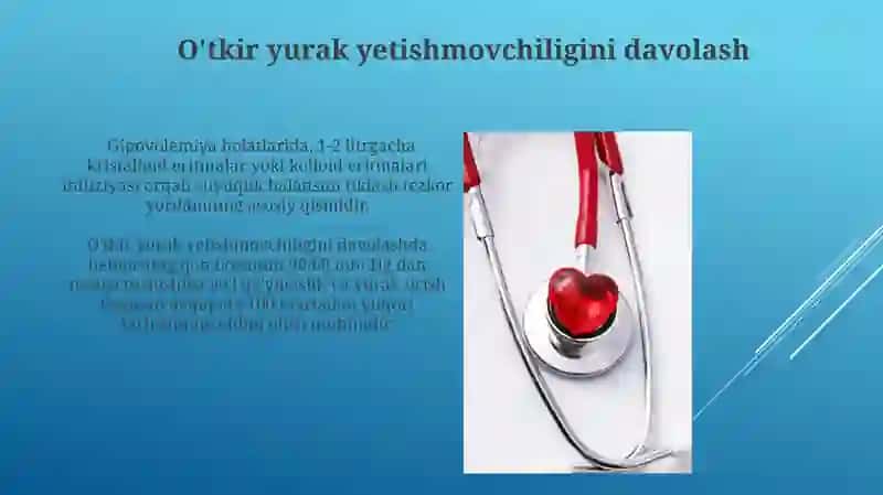 O'tkir va Surunkali Yurak Yetishmovchiligi Etiologiyasi 3