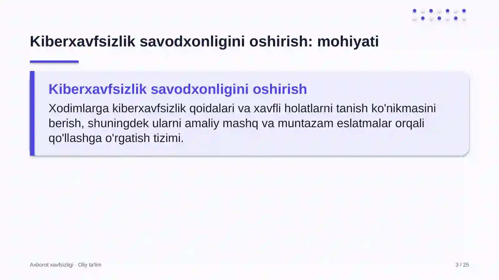 qurilish montaj boshqarmalarida xodimlarning kiberxavfsizlik savodxonligini oshirish 5941 3