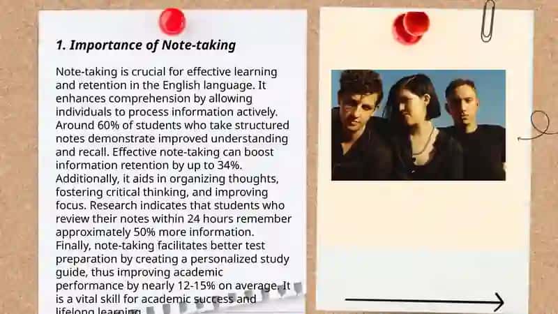 Note-taking Importance in English Language Learning 3