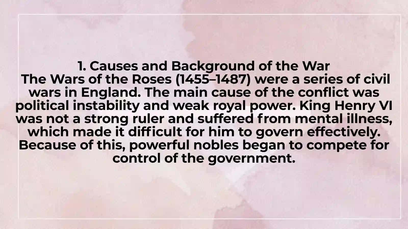 Britain in the Late Middle Ages: War of the White and Scarlet Roses 3