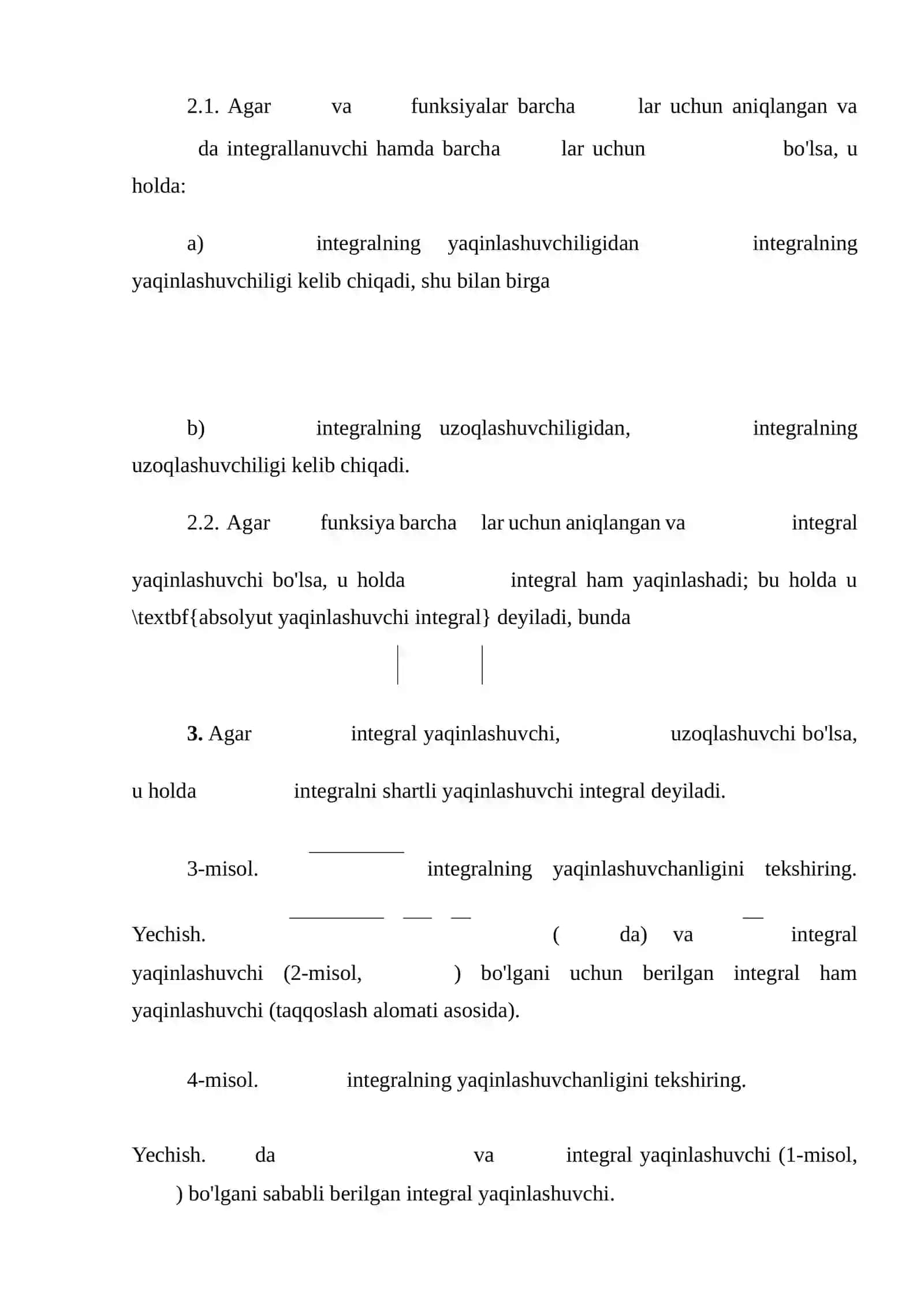 Xosmas integrallar 3