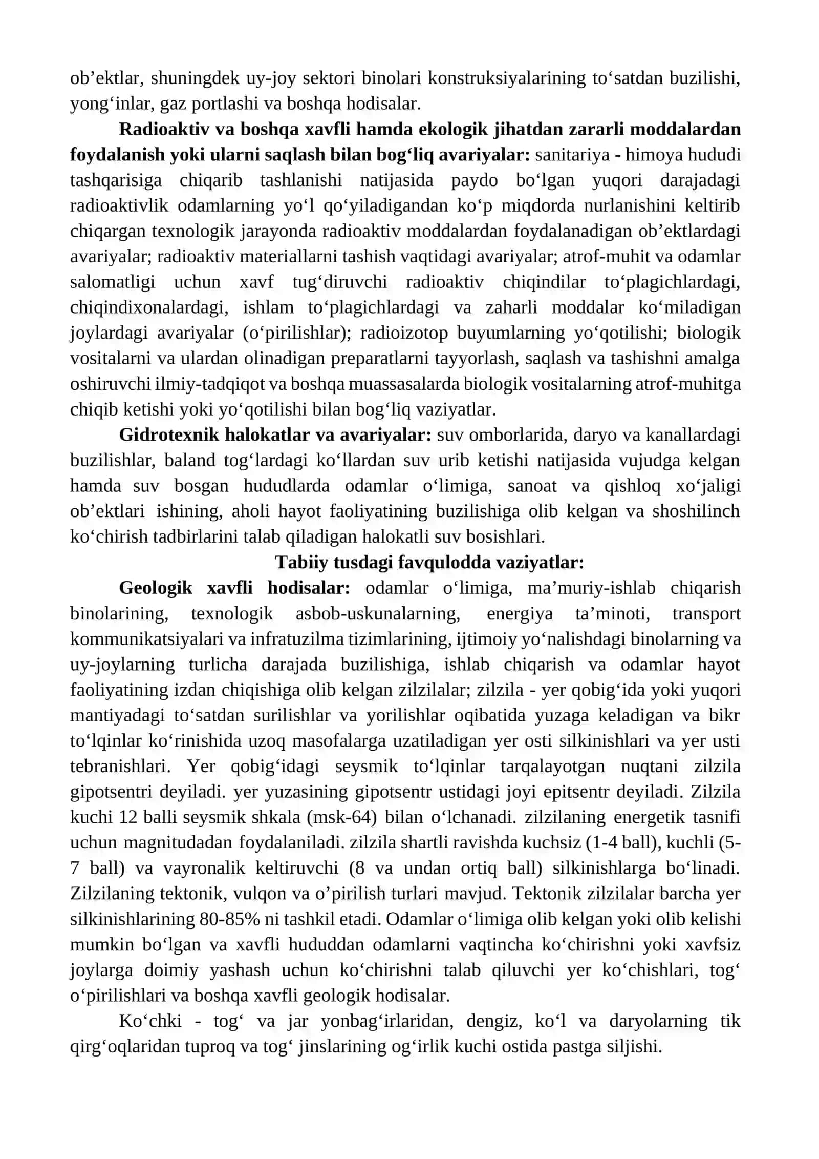 Gumanitar krizis va favqulotda vaziyatlar tushunchasi va turlari 3
