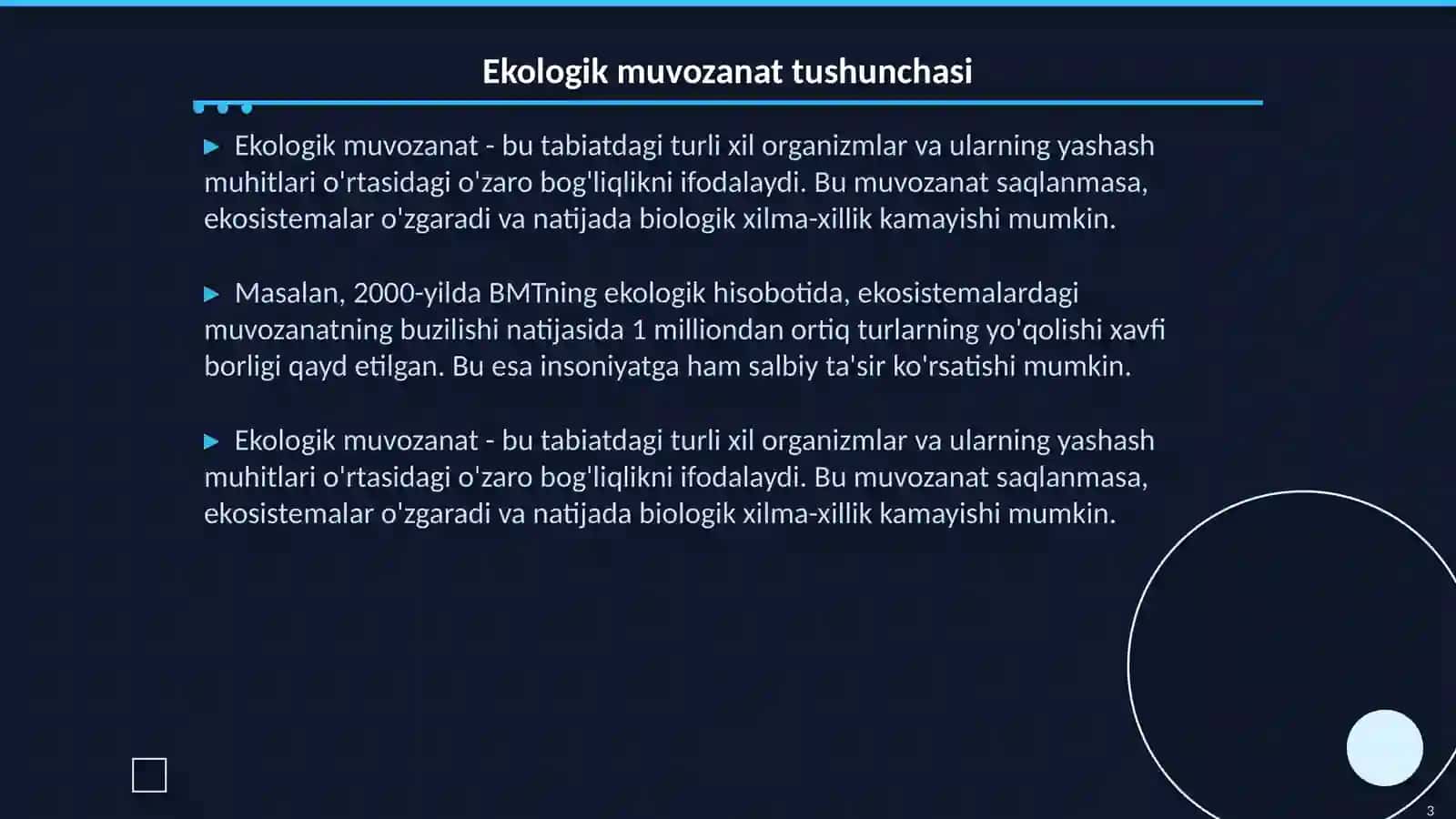 Ekologik muvozanat 3