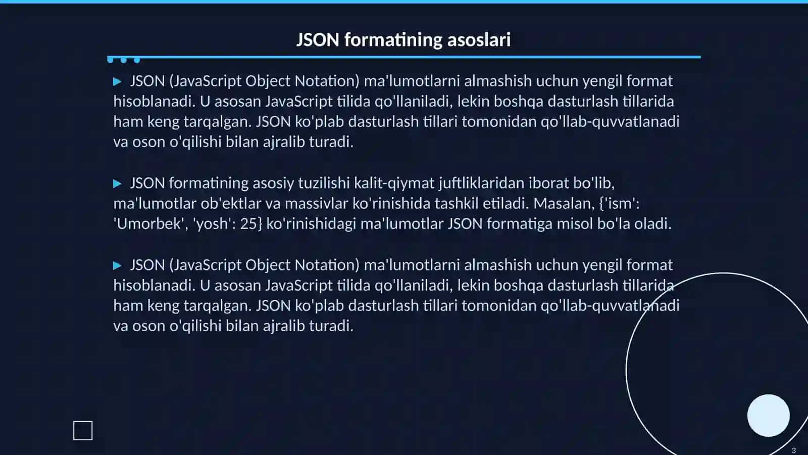 Pythonda json, xml va pdf bilan ishlash 3