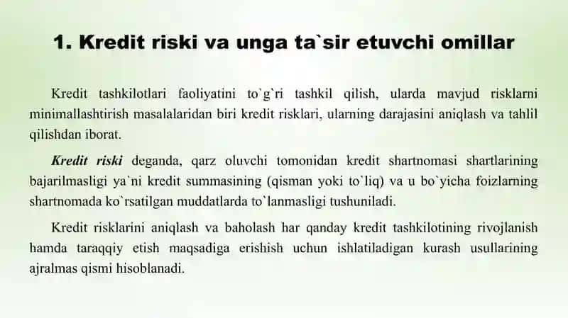 Kredit riski 3