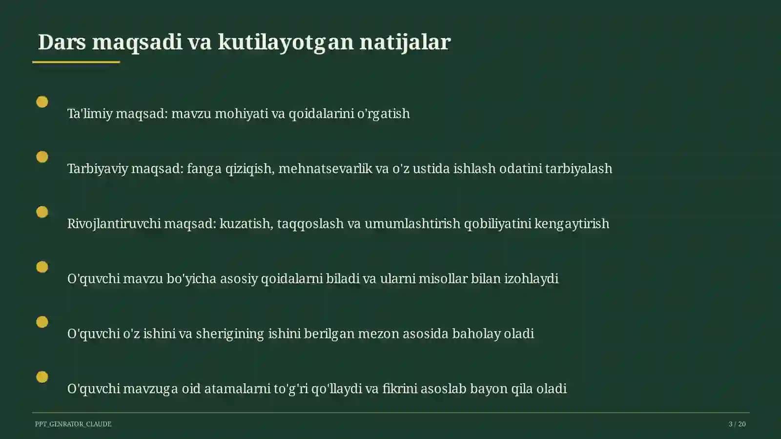 Qurilish chizmalari: bino plani (9-sinf) 3