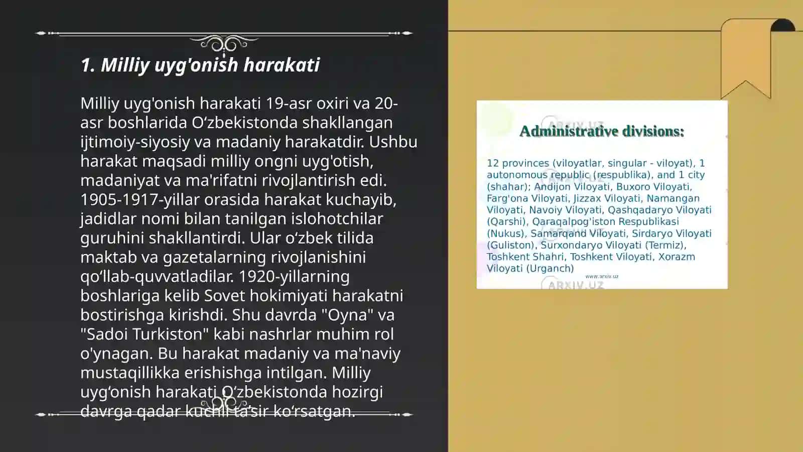 Mustaqillikka erishish arafasida Oʻzbekistondagi ijtimoiy -siyosiy jarayonlar 3