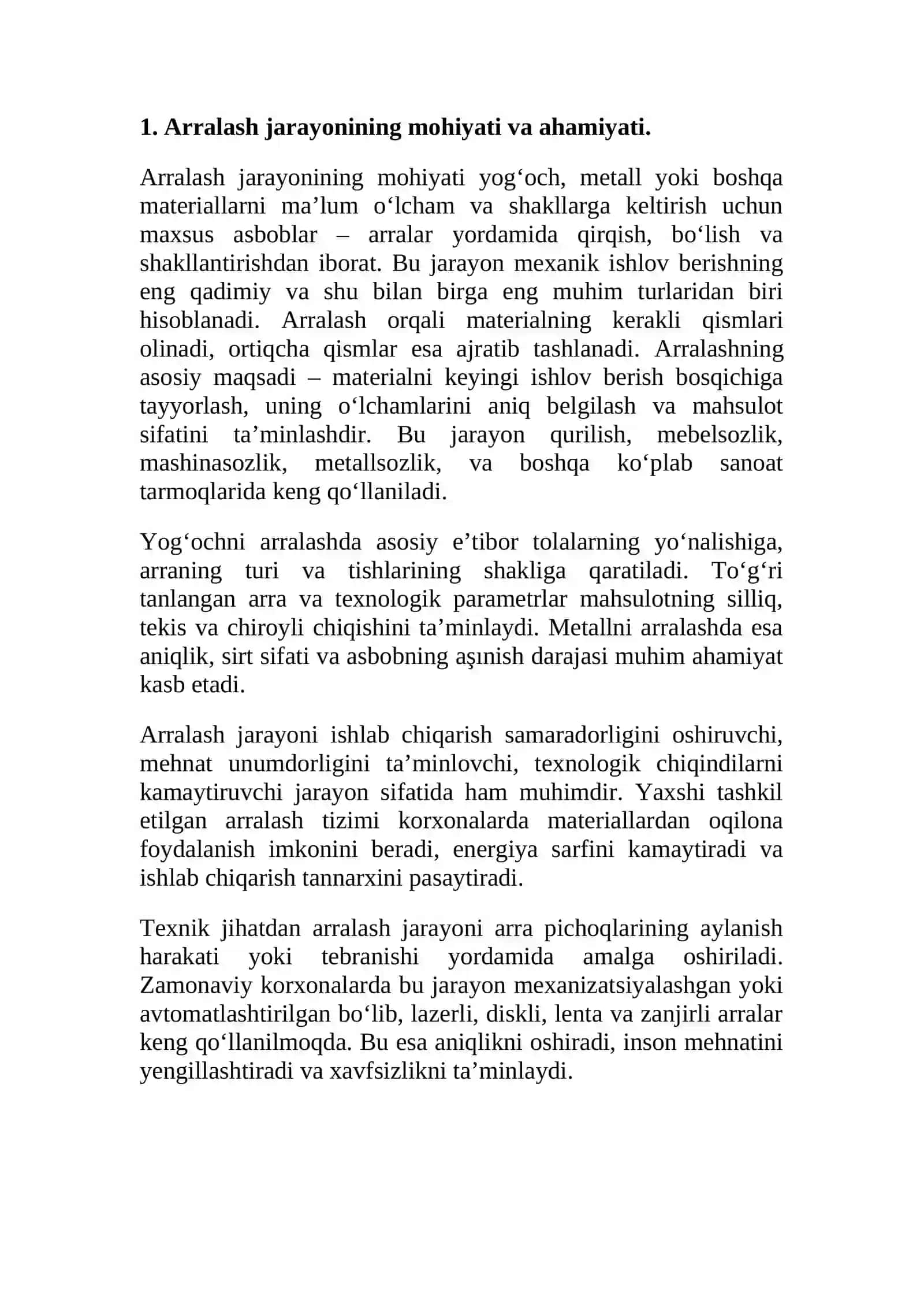 Arralash sifatini baxolashdagi asosiy kursatgichlar 3