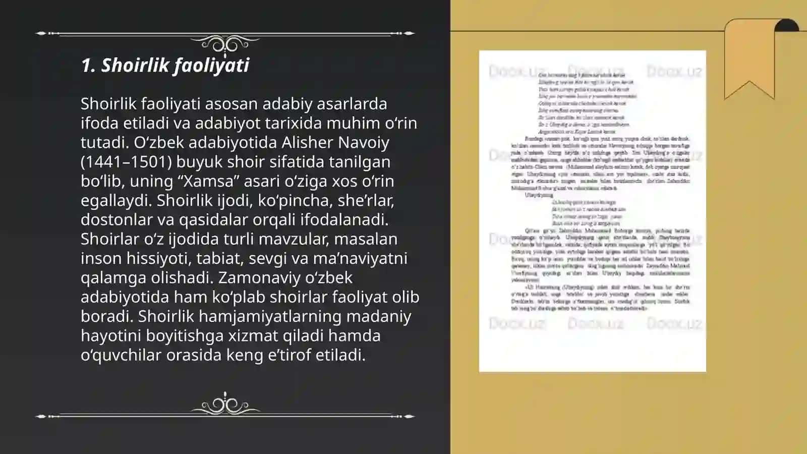 Shoirlik Faoliyati 3