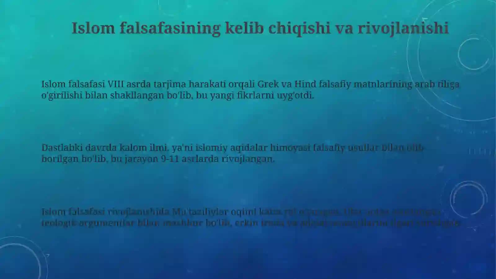 Islomfalsafasi 3