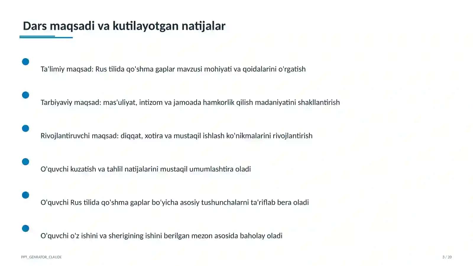 Rus tilida qo'shma gaplar (9-sinf) 3