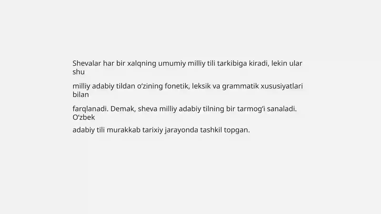 Qashqadaryo viloyati Yakkabogʻ tumani Alakuylak qishlogʻi shevasi 3