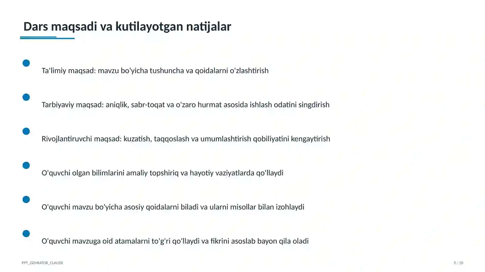 2026-2027 o'quv yili mavzulari: tarbiyaviy soatlarni rejalashtirish 3
