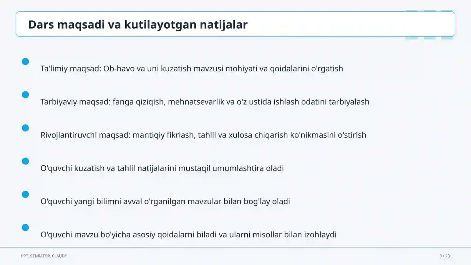 Ob-havo va uni kuzatish (2-sinf) 3
