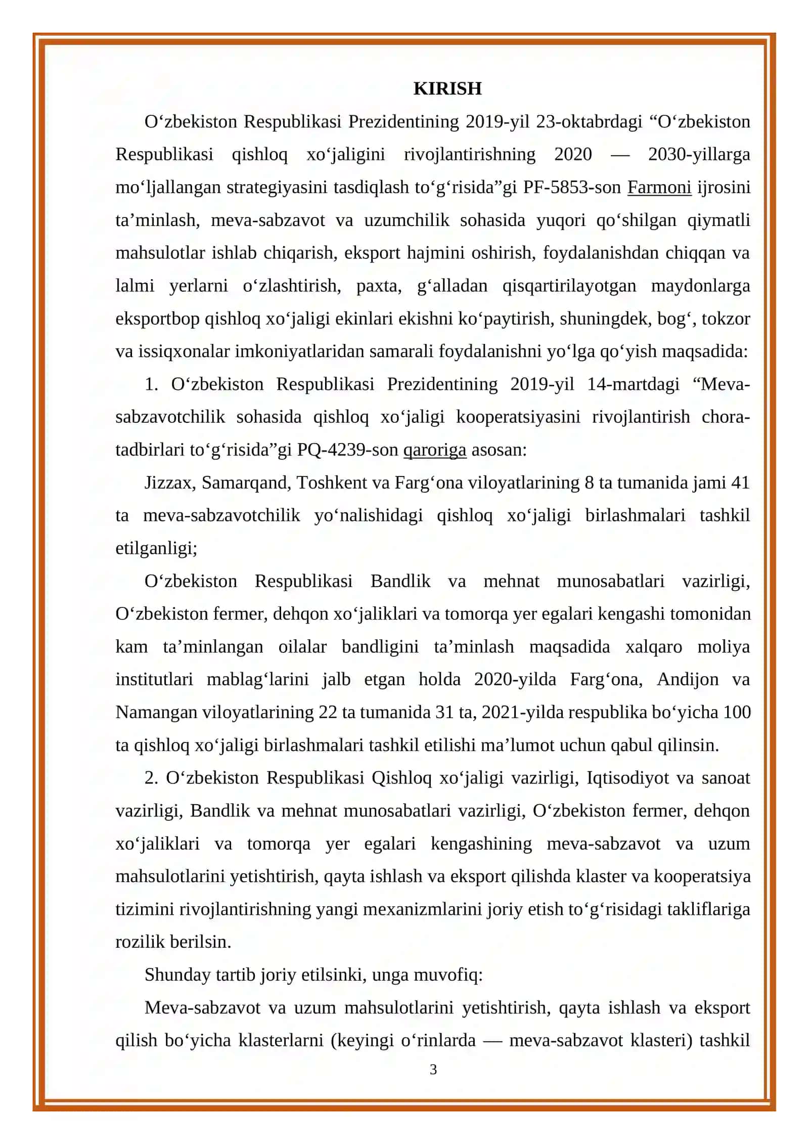 MAHSULOT TAYYORLASH TEXNOLOGIYASI KURS ISHI 3