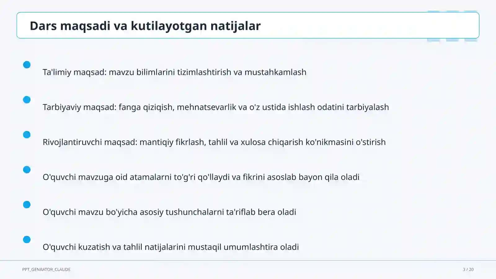Hayvonlarning turlari: sutemizuvchilar, qushlar, baliqlar (3-sinf) 3