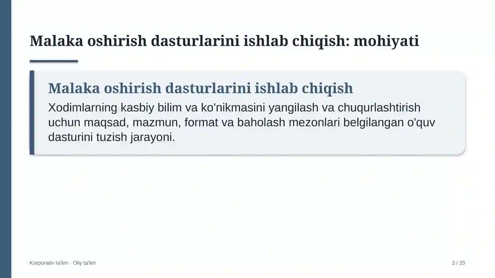 tom yopish ishlarida kasbiy malaka oshirish dasturlarini ishlab chiqish 5495 3