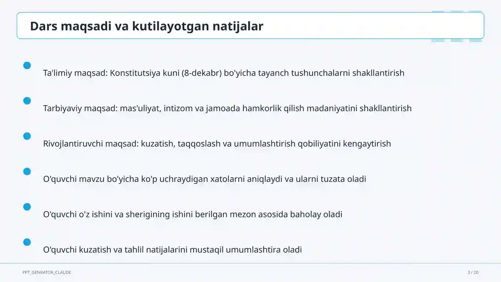 Konstitutsiya kuni (8-dekabr) 3