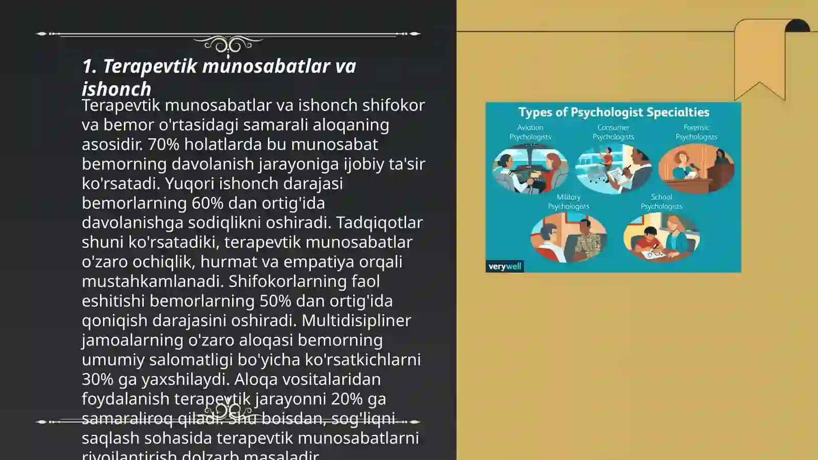 Terapevtik bemorlar bilan munosabatda bo'lish psixologiyasi 3