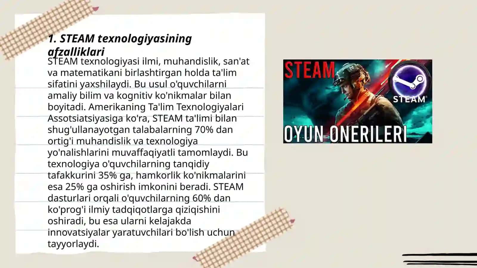 STEAM texnologiyasi haqida 3
