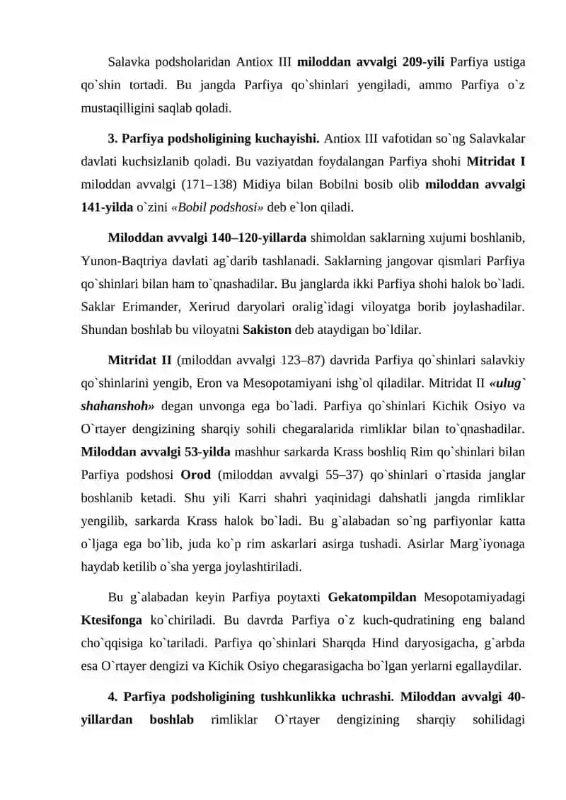 Qadimgi Parfiya, Sosoniylar, Yunon-Baqtriya, Kushon podsholigi 3