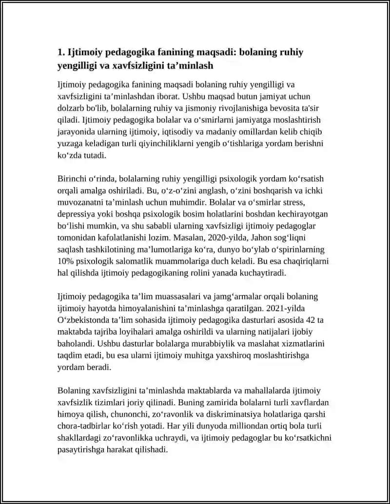 ISHTIMOIY PEDAGOGIKA FANINING MAQSADI BOLANING RUHIY YENGILISHI XAVFSIZLIGI UCHUN 3