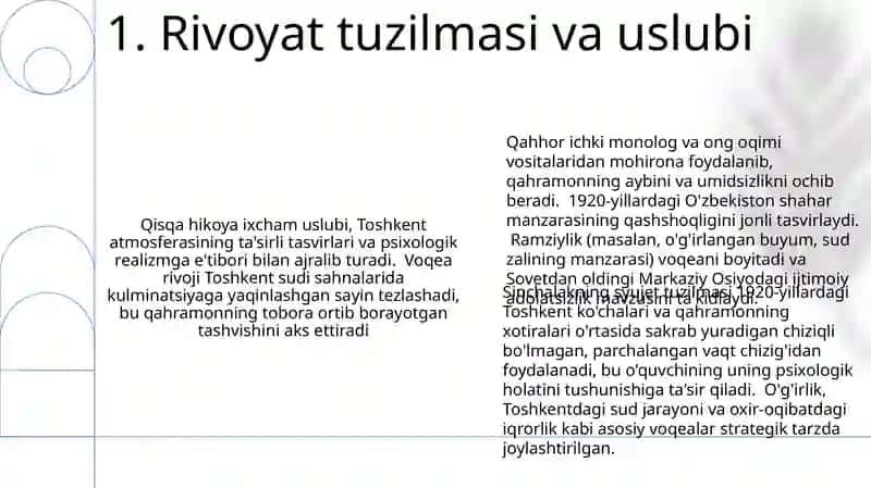 Abdulla Qahhorning Sinchalak qissasi tahlili 3