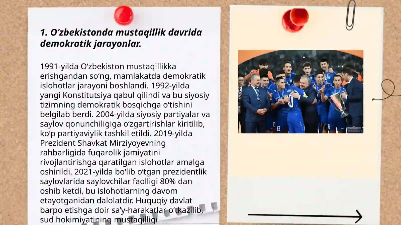 Oʻzbekistonda Demokratik Fuqarolik Jamiyati Asoslarining Shakllantirilishi Amalga Oshirilgan Siyosiy Ishlar 3