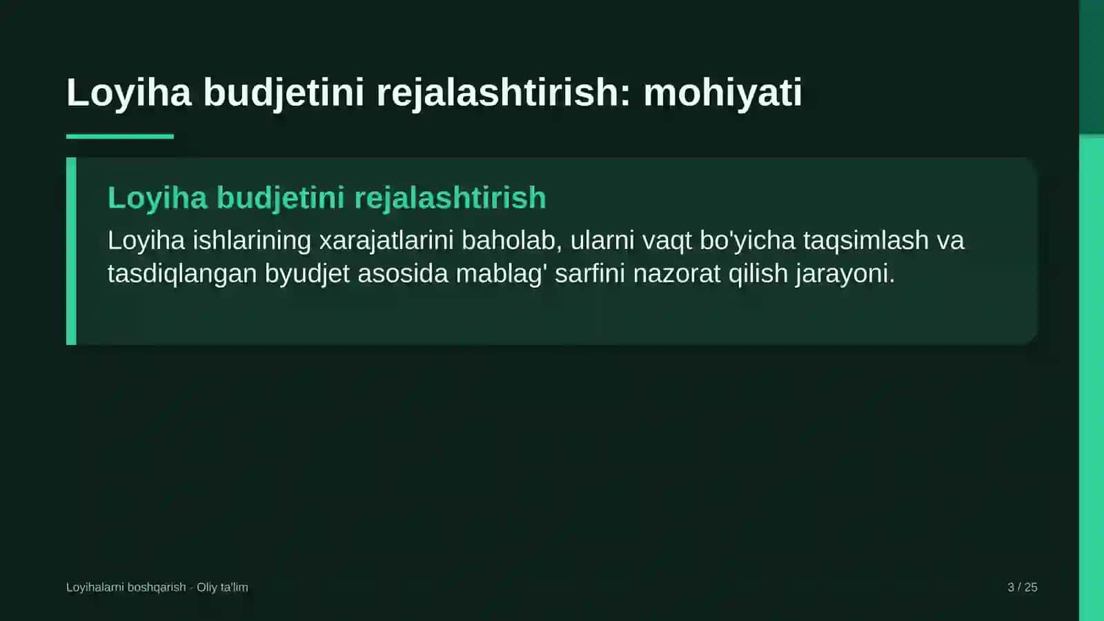 eshik rom ishlab chiqarish korxonalarida loyiha budjetini rejalashtirish 3266 3