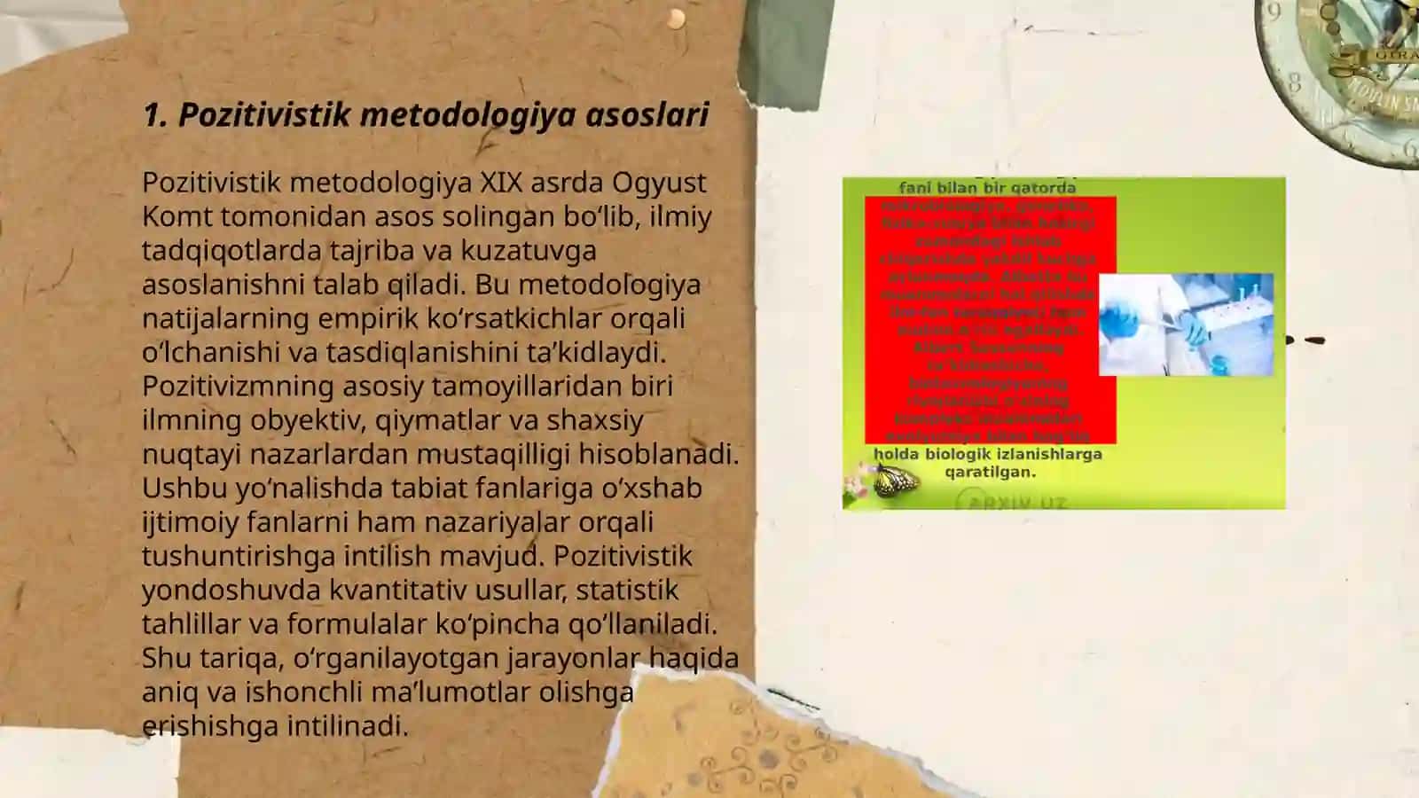 Pozitivistik metodologiya intelekt psixologiyasi bilan bog'liqligi 3