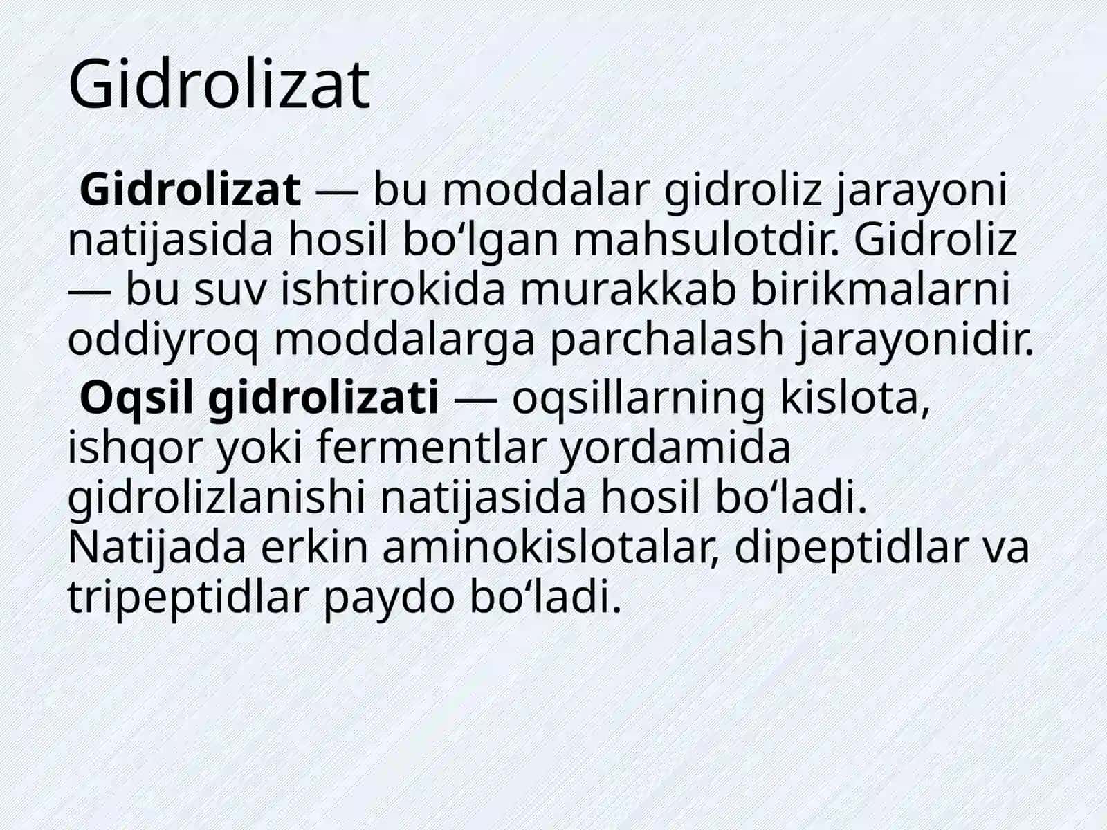 Oqsil gidrolizatlaridan aminokislotalarni ajratib olish 3