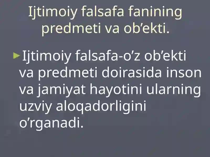 Ijtimoiy Falsafa 3