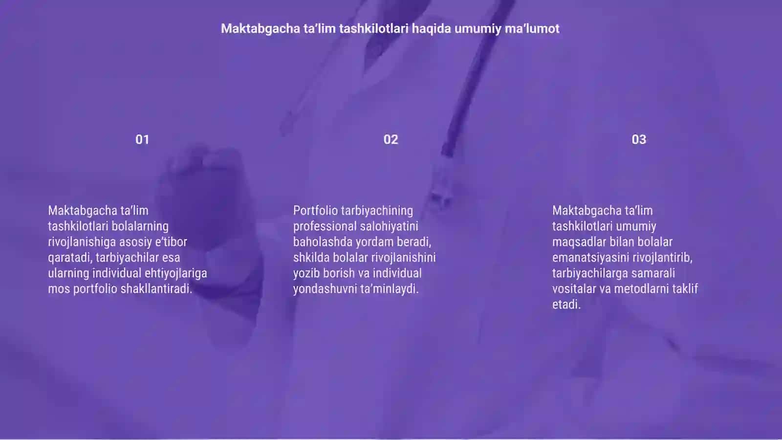 Tarbiyachining portfoliosini shakllantirish 3