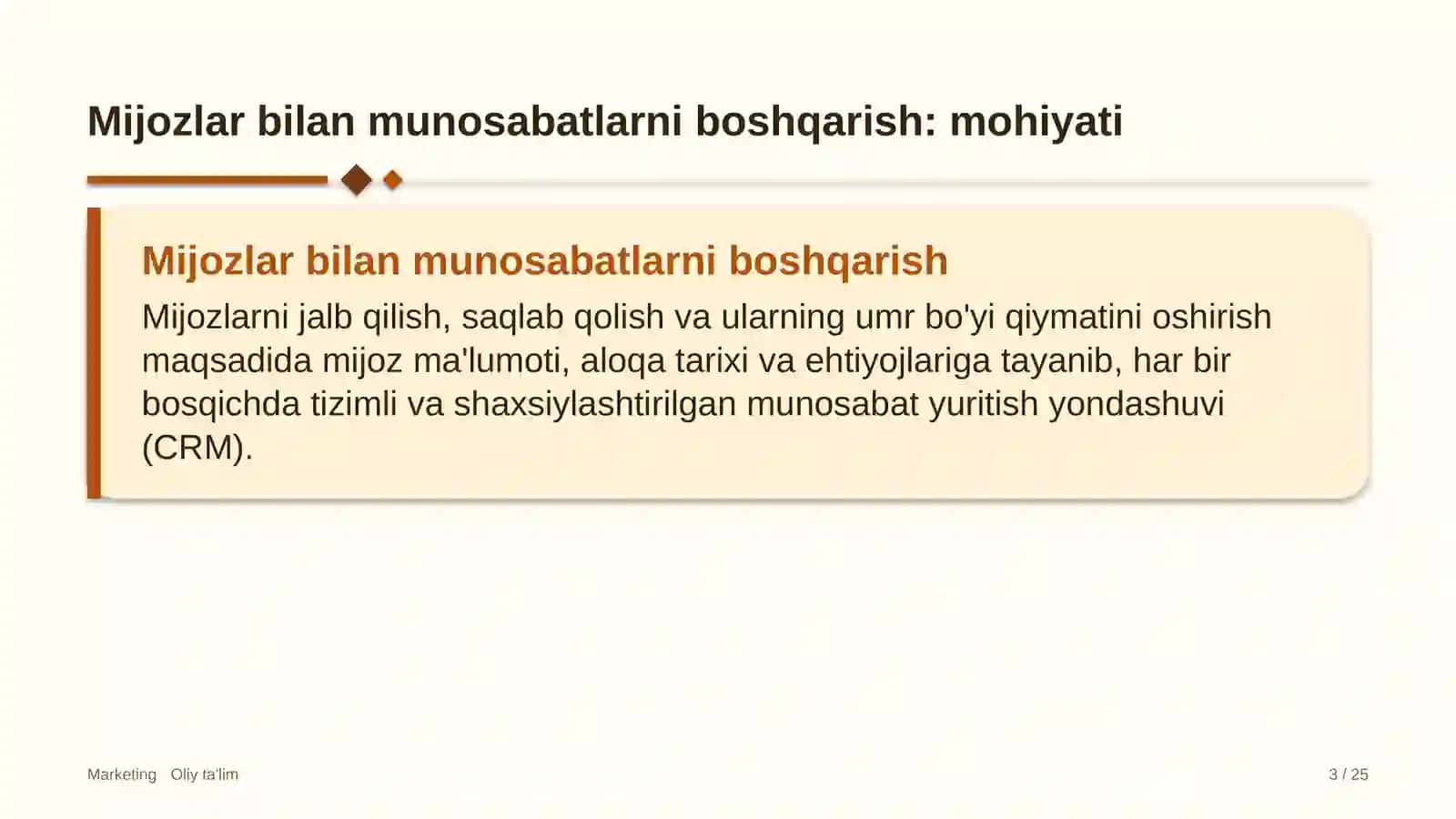 ulgurji savdoda mijozlar bilan munosabatlarni boshqarish 8505 3