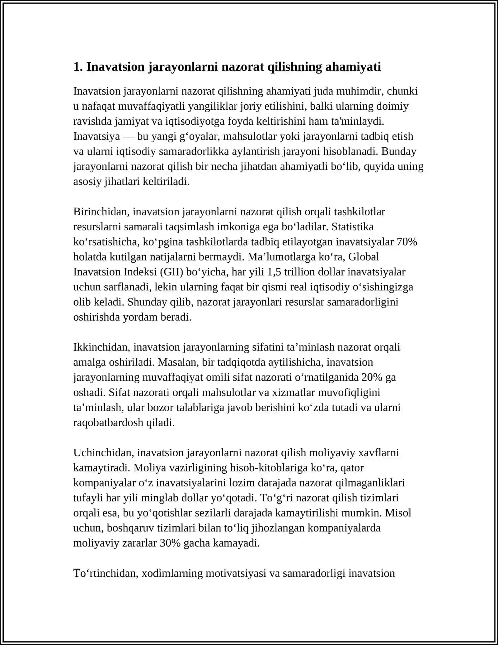 INAVATSIYON JARAYONLARNI NAZORAT QILISH VA TARBIYAGA SOLISH 3