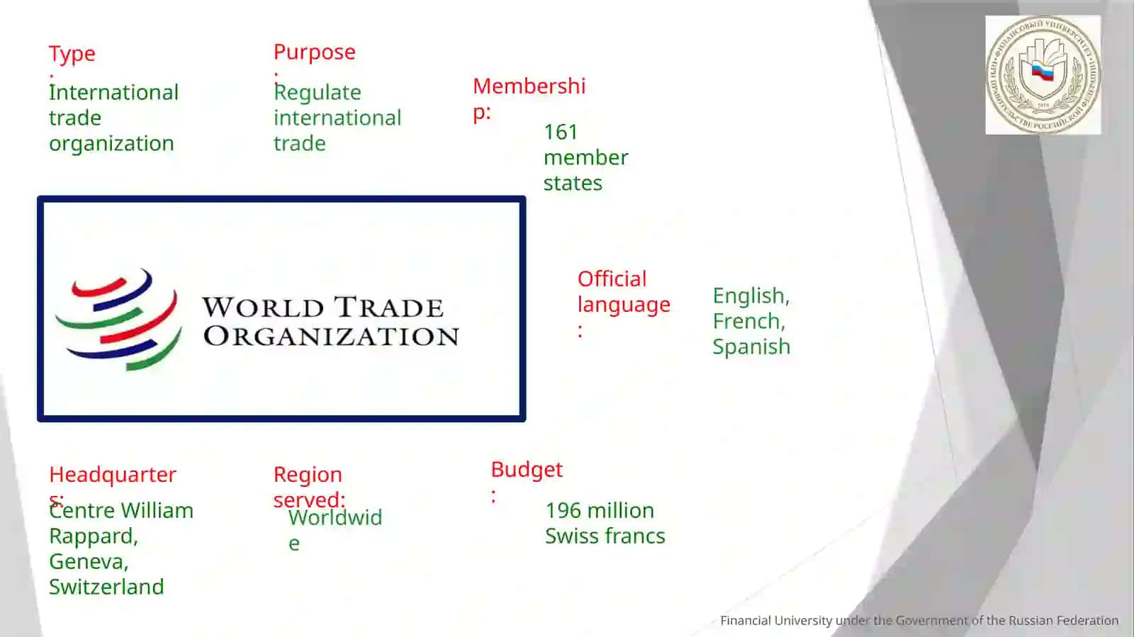 Financial University under the Government of the Russian Federation 3