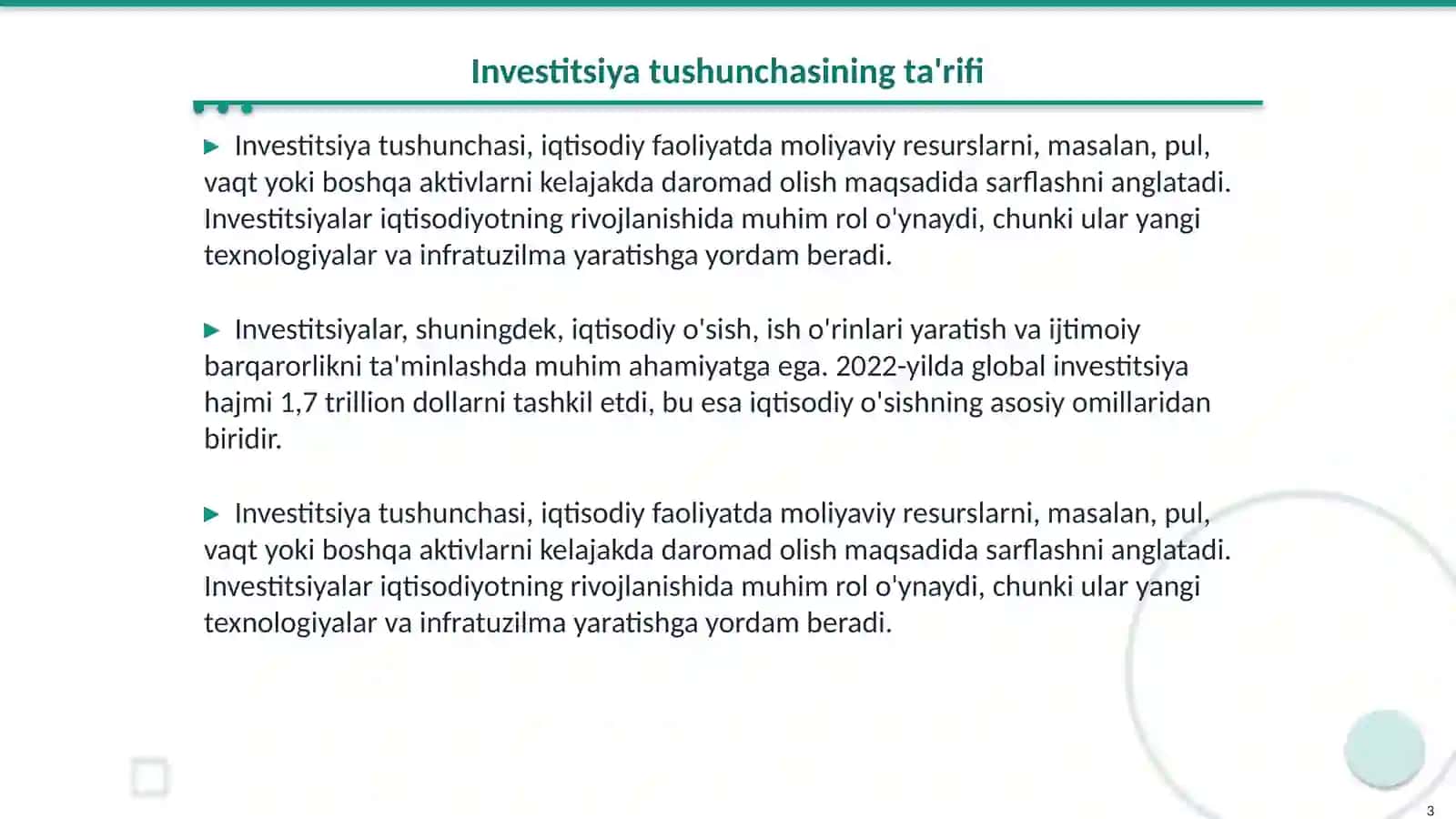 Investitsiya tushunchasi mohiyati va iqtisodiy òrni 3