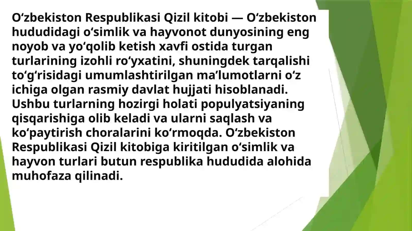 O'zbekistonga qizil kitobga kiritilgan hayvonlar va o'simliklar 3