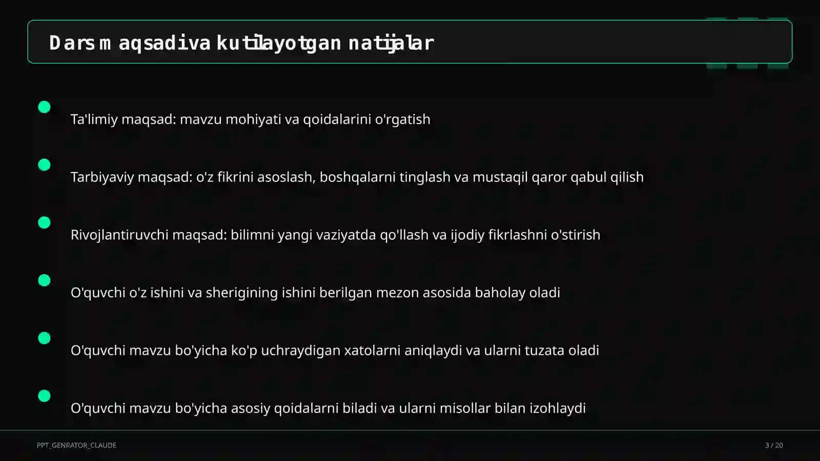 Rus tilida fe'l zamonlari: hozirgi zamon (4-sinf) 3