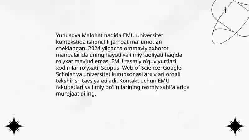 Yunusova Malohat 3